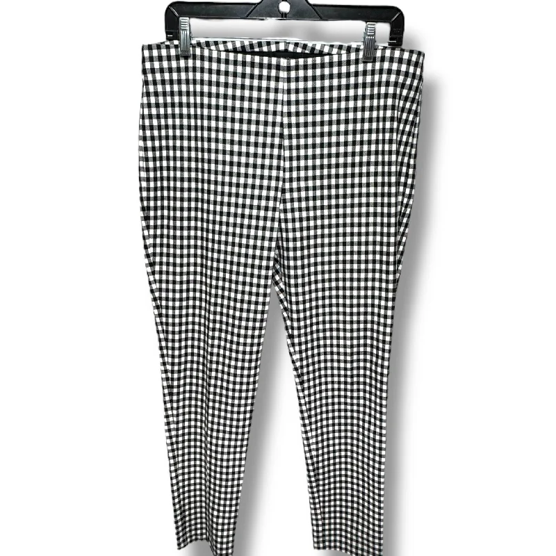 Pants Leggings By Karen Kane In Chevron Pattern, Size: L