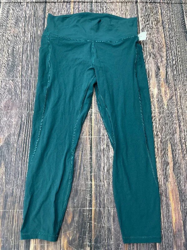 Athletic Leggings By Lululemon In Green, Size: L