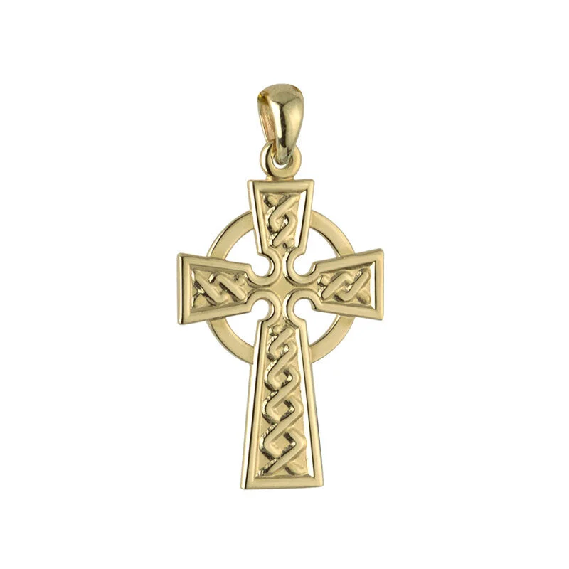 Large 14k Celtic Cross Charm