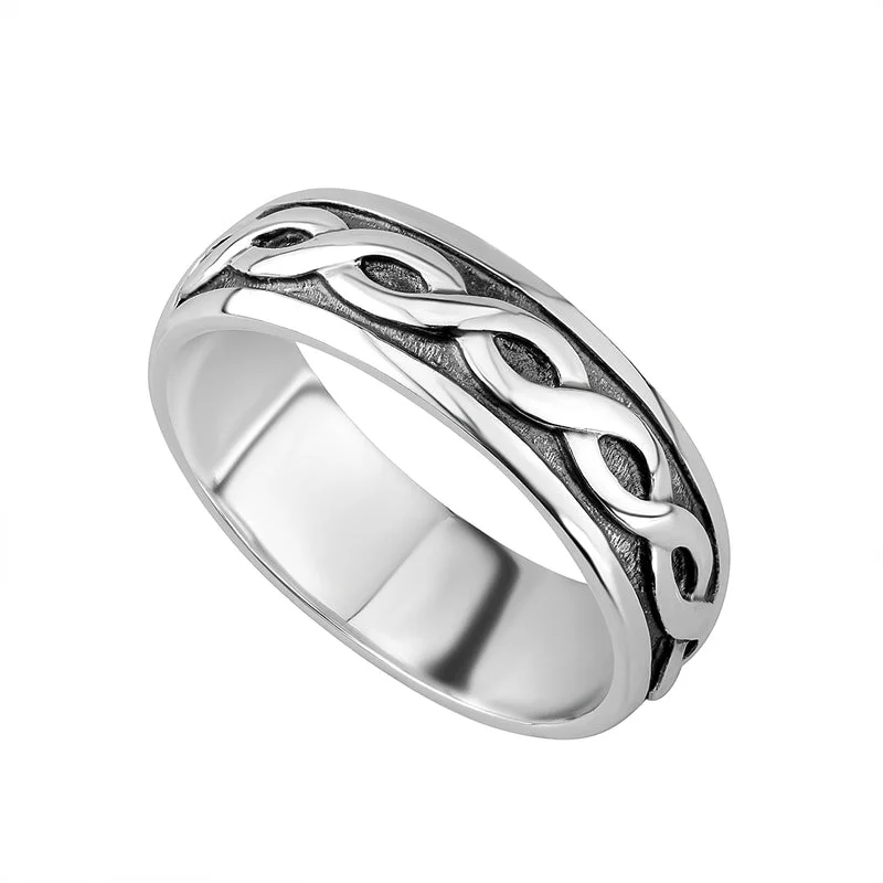 Gents Silver Celtic Ring