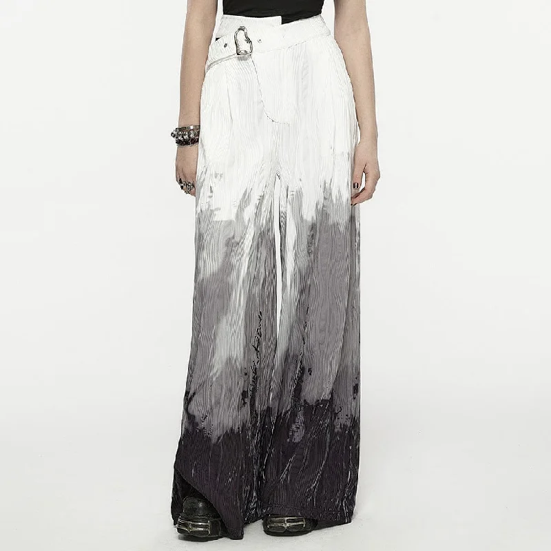 Women's Punk Irregular Color Gradient Casual Pants