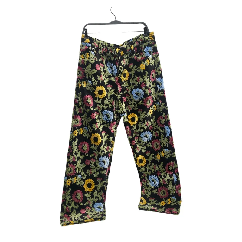 STUSSY/Pants/Rayon/MLT/Floral Pattern/BIG OL FLORAL JACQUARD VELVET