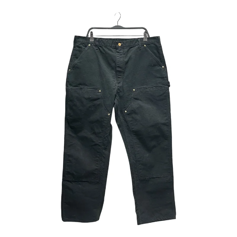 Carhartt/Straight Pants/Cotton/BLK/double knee