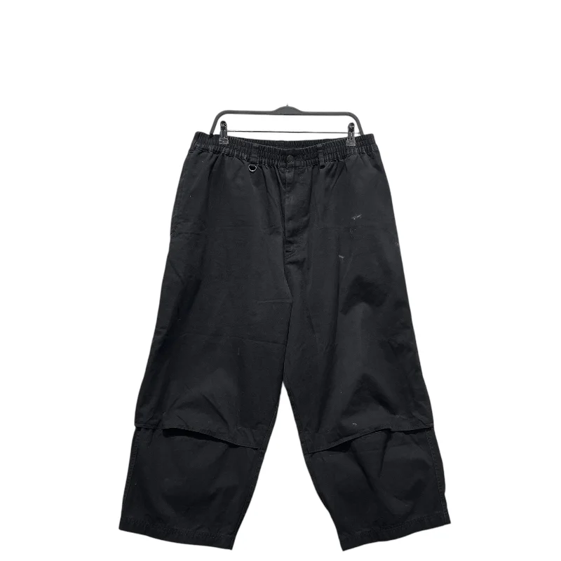 Y-3/Straight Pants/L/Cotton/BLK/WIDE LEG