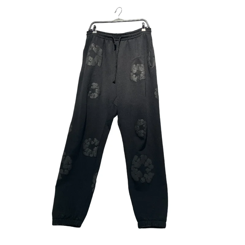 DENIM TEARS/Pants/L/Cotton/BLK/All Over Print/