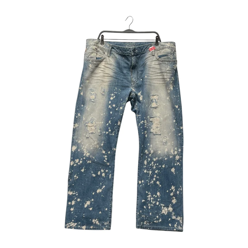 ROBIN'S JEAN/Straight Pants/42/Denim/NVY/acid wash