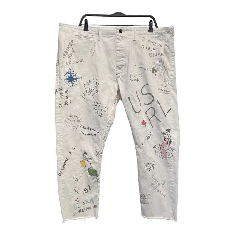 POLO RALPH LAUREN/Pants/40/Cotton/WHT/Graphic/GI NEWPORT CHINO