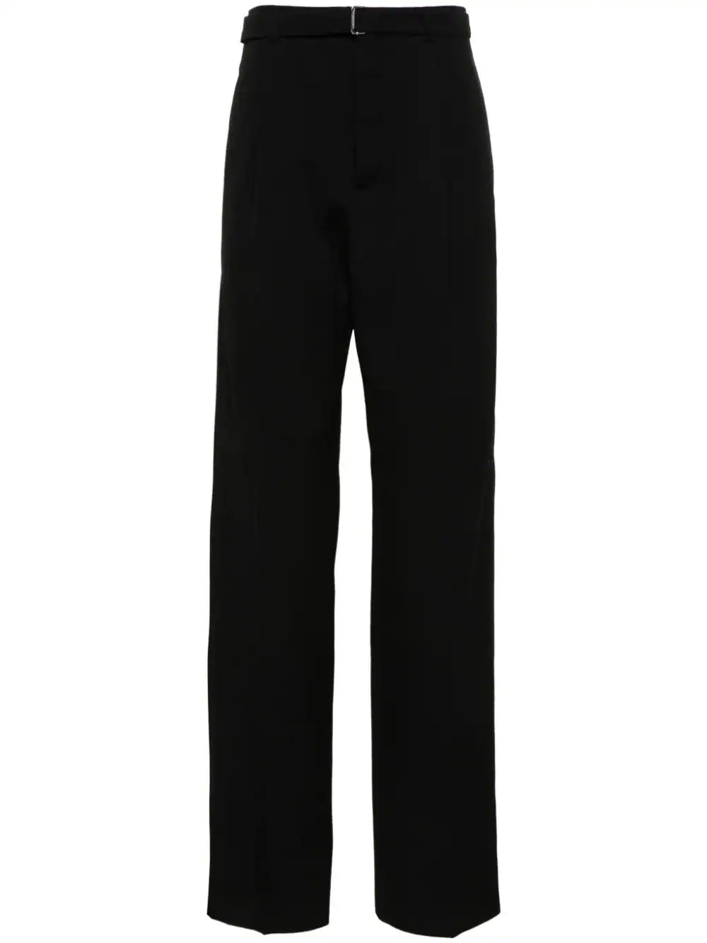 Pleat-Detail Wool Trousers