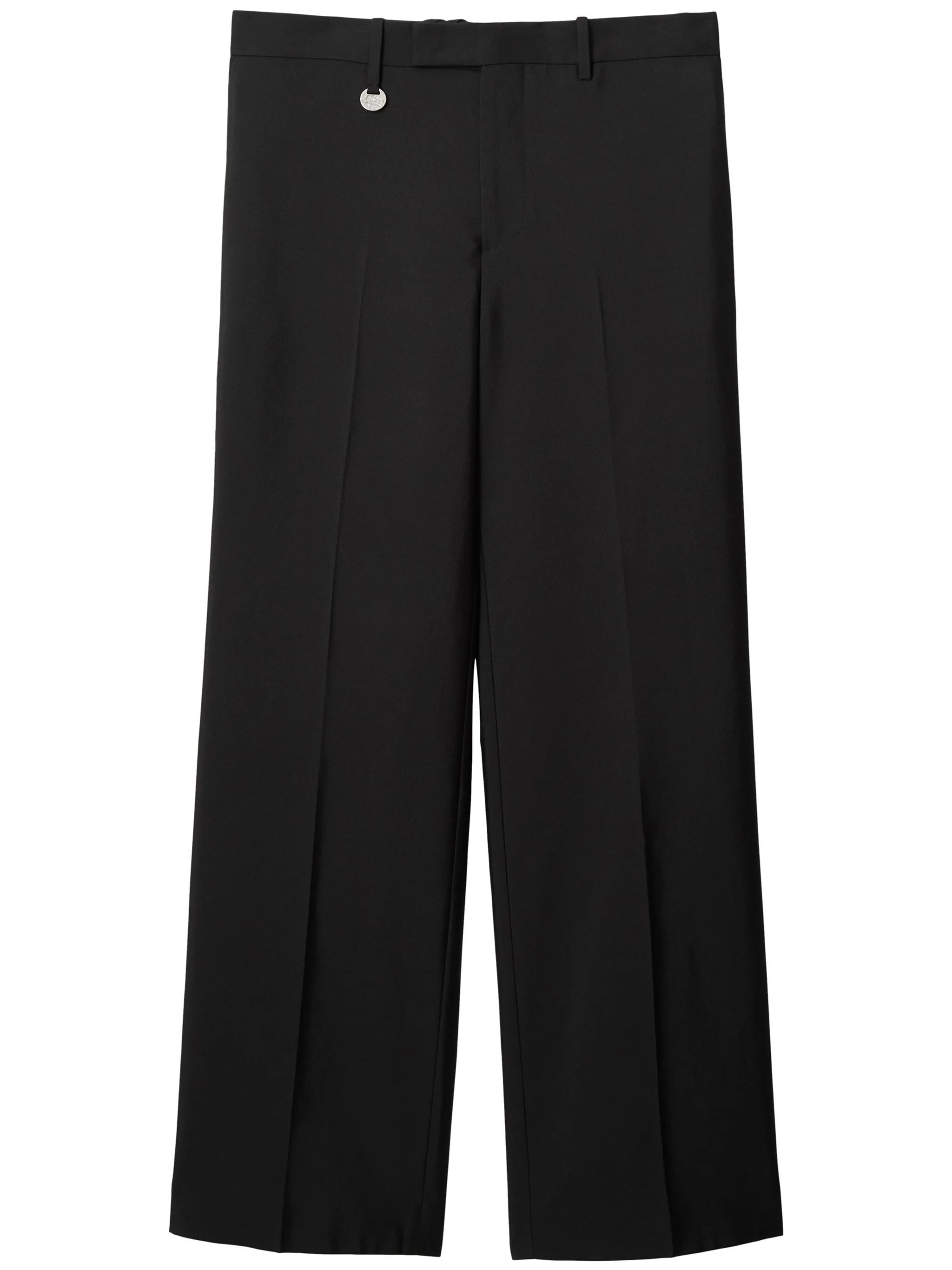 Straight-Leg Wool-Blend Trousers