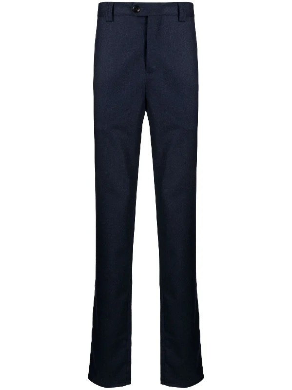 Straight-Leg Wool Trousers