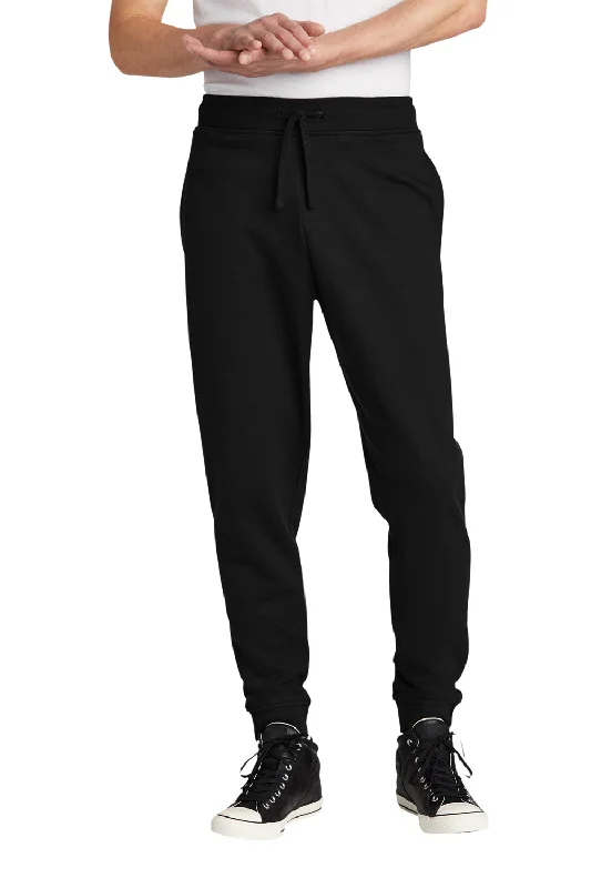 District Mens V.I.T. Fleece Jogger Sweatpants w/ Pockets - Black