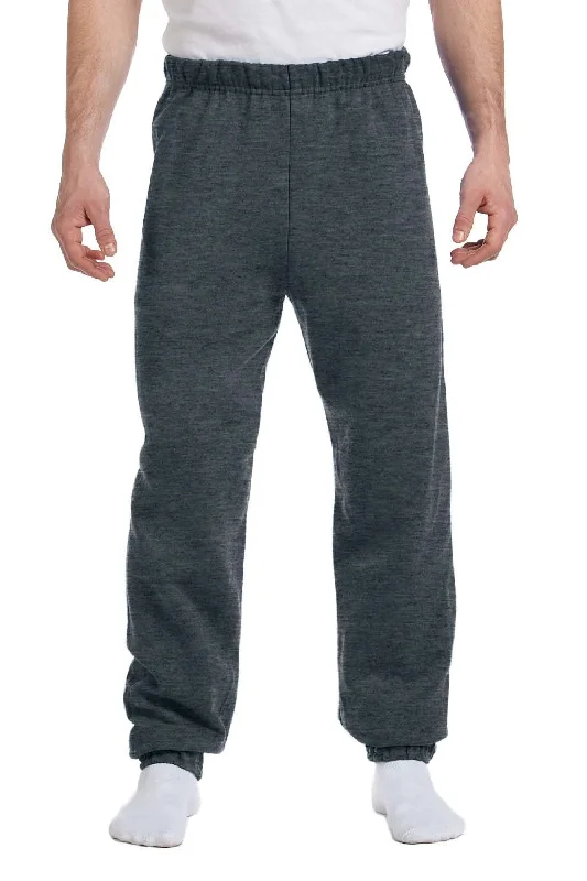 Jerzees Mens NuBlend Pill Resistant Fleece Sweatpants - Heather Black