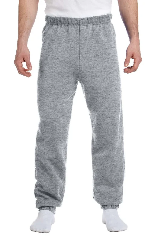 Jerzees Mens NuBlend Pill Resistant Fleece Sweatpants - Oxford Grey