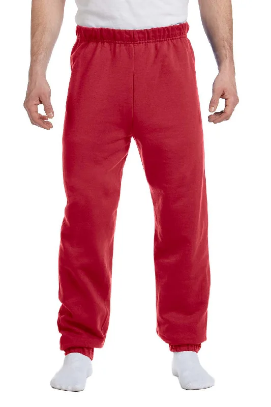 Jerzees Mens NuBlend Pill Resistant Fleece Sweatpants - True Red