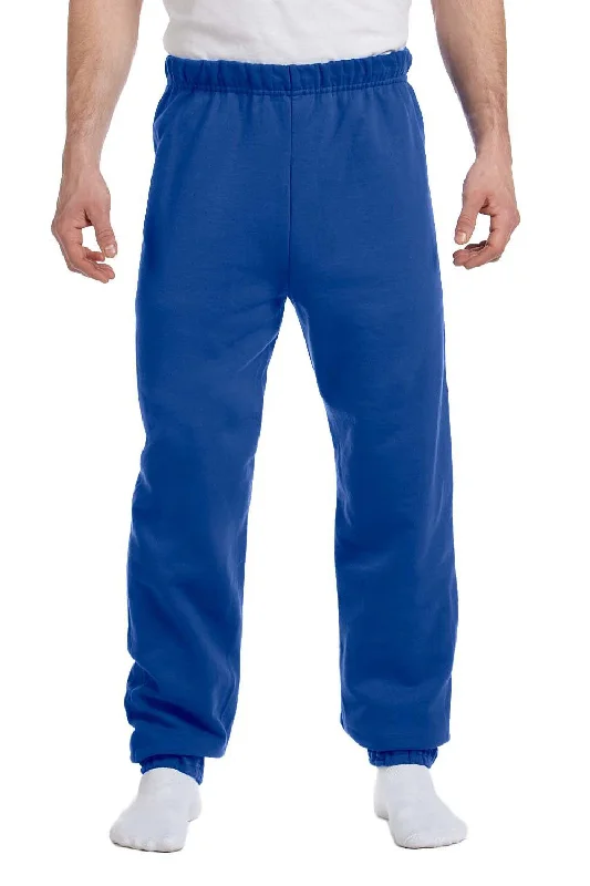 Jerzees Mens NuBlend Pill Resistant Fleece Sweatpants - Royal Blue