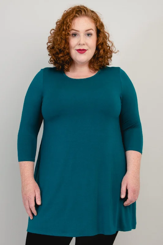 Perfect Tunic, Teal, Bamboo - Final Sale