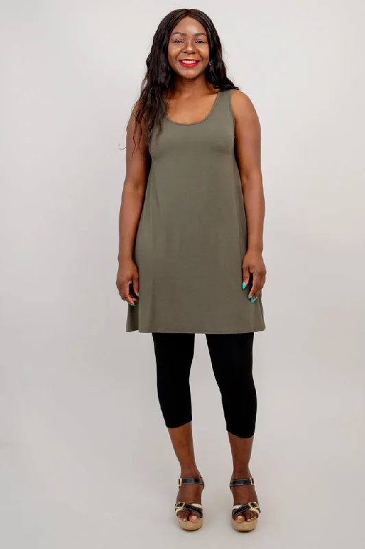 Spirit Dress, Khaki, Bamboo